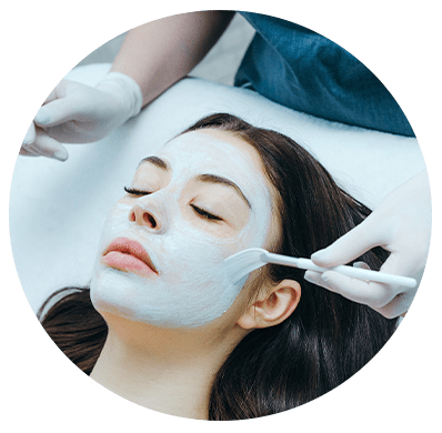 Woman enjoying a specialty Facials Service