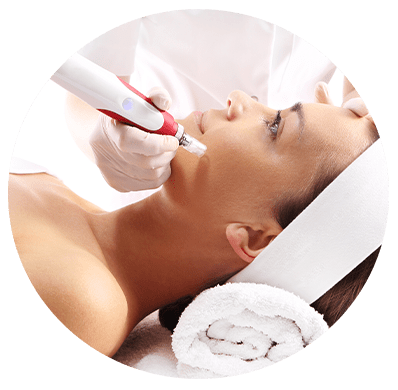 Woman undergoing a Professional Sound Microchanneling Service