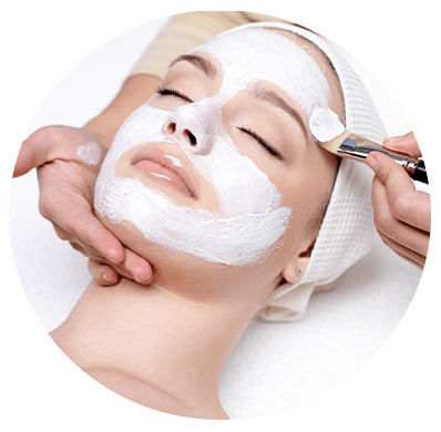 Woman enjoying a Osmosis Vitamin A Infusion Facial Service