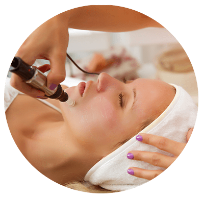 Woman undergoing a ReZenerate Nano Technology Service